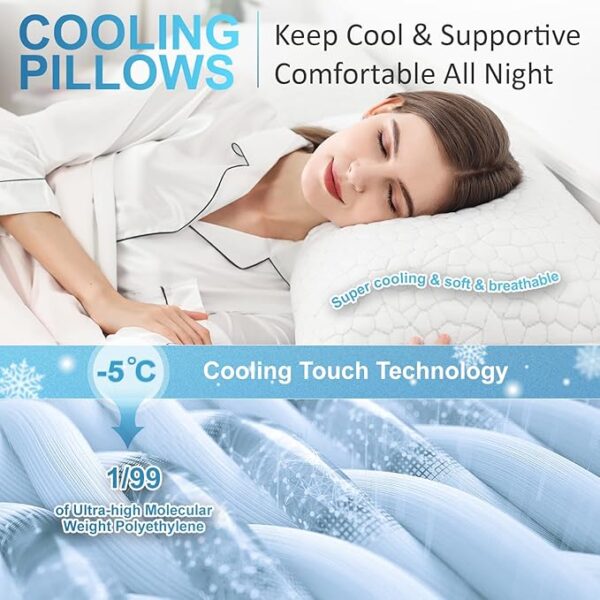 35% off deal on QUTOOL Cooling Pillows for Sleeping 2 Pack - Image 3