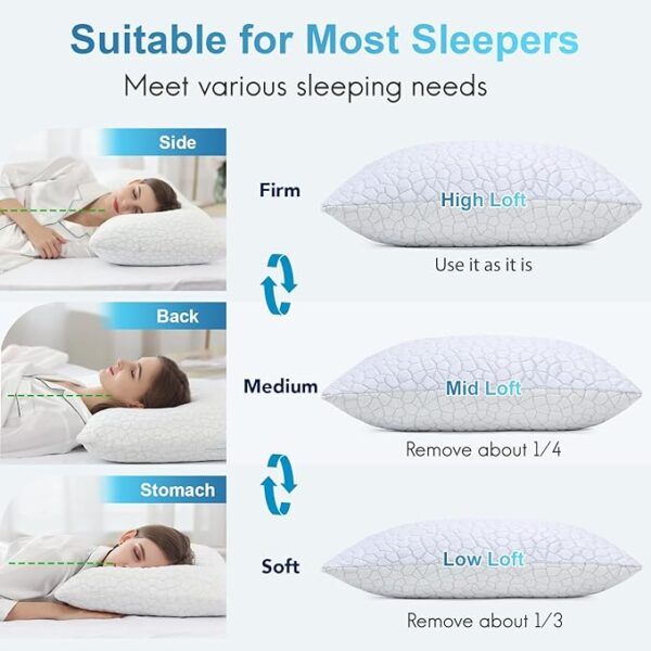 35% off deal on QUTOOL Cooling Pillows for Sleeping 2 Pack - Image 4