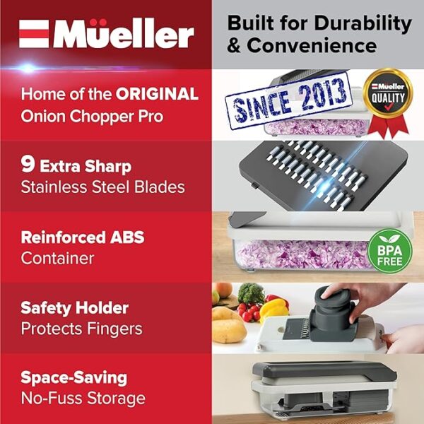 Mueller Vegetable Chopper Mandoline Slicer - Image 2