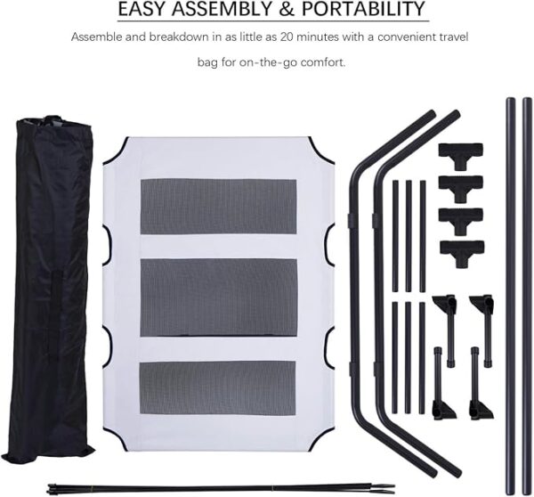 Elevated Dog Bed with Removable Canopy 50% Off - Image 5
