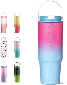 2-in-1 Lid Insulated 30 oz Water Bottle 50% Off