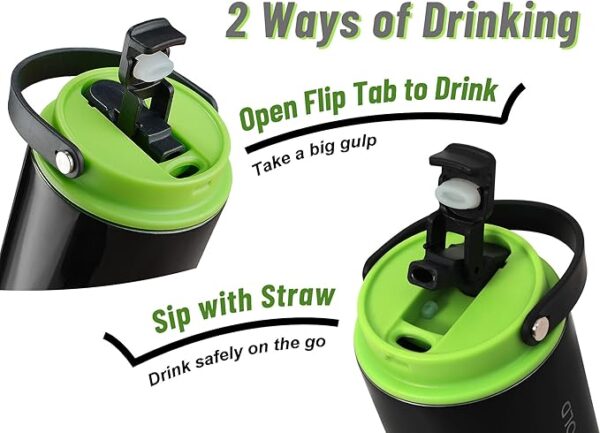 2-in-1 Lid Insulated 30 oz Water Bottle 50% Off - Image 4