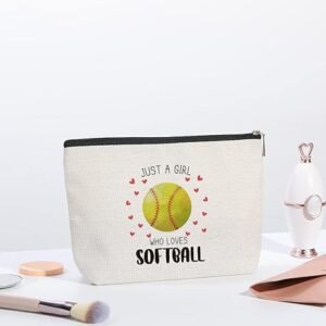 Softball Gifts Makeup Bag Inspirational Gifts for Women 50% Off