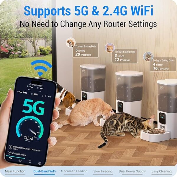 7L Automatic Cat Feeder with Slow Feed 40% Saving - Image 3