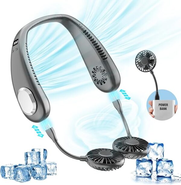Portable Neck Fan, 9000mAh Hand Free 40% Off