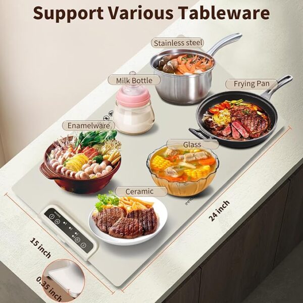INNOWARMER Warming Mat for Food 55% Off - Image 3