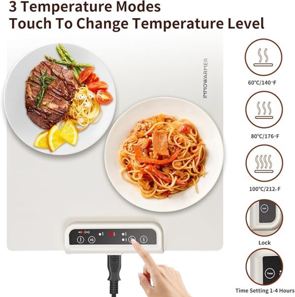 INNOWARMER Warming Mat for Food 55% Off - Image 4
