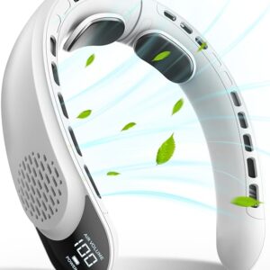 FrSara Rechargeable Neck Fan With LED Display 21% Off