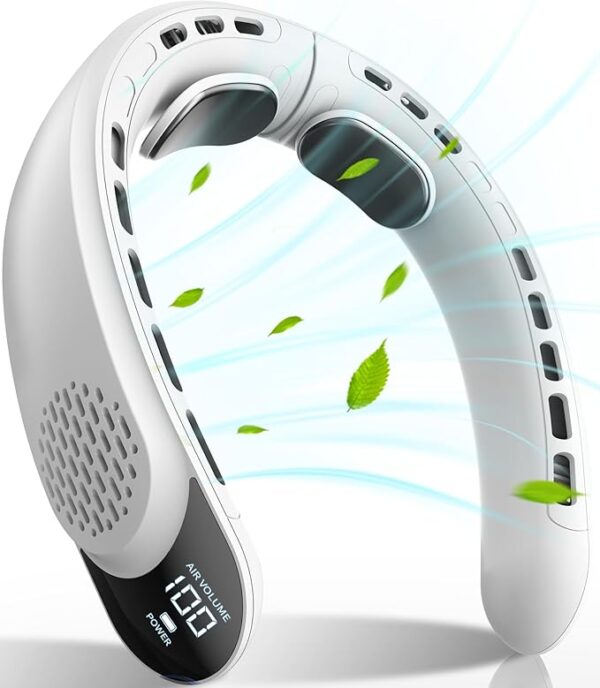 FrSara Rechargeable Neck Fan With LED Display 21% Off