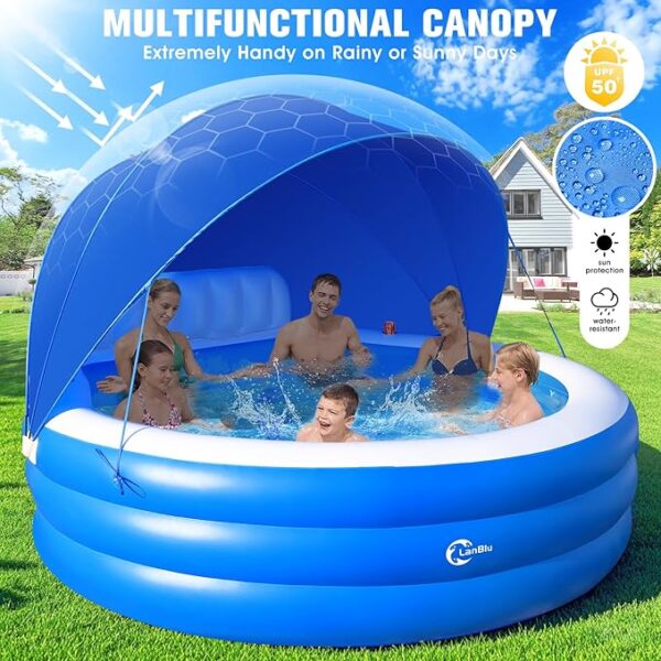 Inflatable Pool with Canopy 33% Off - Image 2