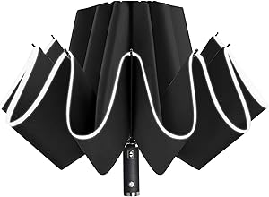 Lejorain Folding Reverse LED Umbrella 50% Off