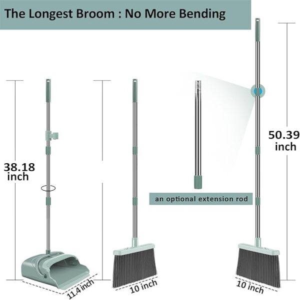 kelamayi Upgrade Broom and Dustpan Set 51% Off - Image 3